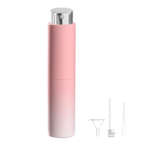 Atomizador Perfume Recargable 8ML,Miniaturas Perfume Bote Spray Pulverizador,Bote Colonia Recargable,Perfumes de Mujer Botellas de Viaje,Ideal Para Viajar, Fiestas, Citas（Rosa)